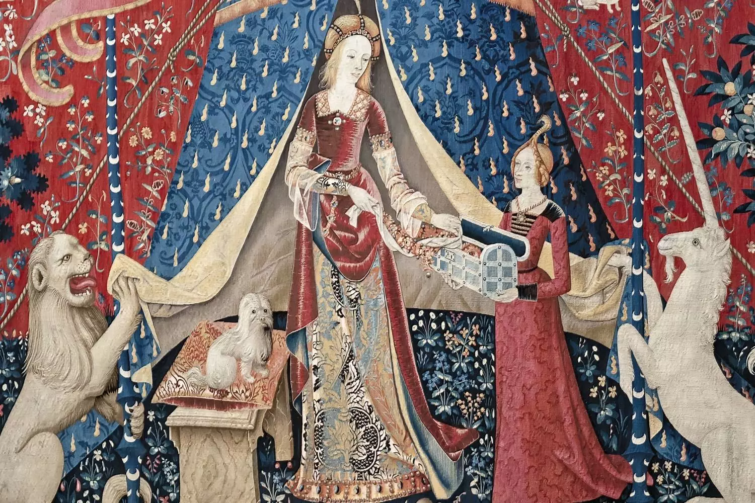 La tapisserie de la Dame à la licorne, À mon seul désir, au musée de Cluny
