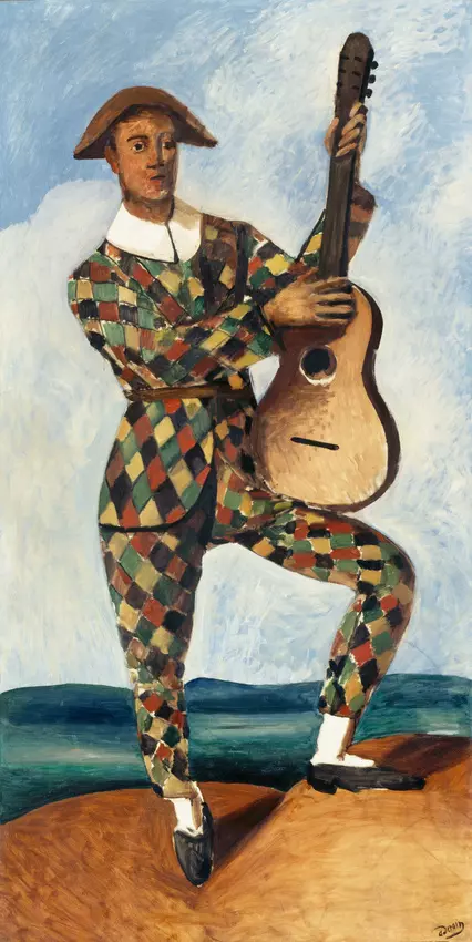 Arlequin à la guitare d'André Derain, au musée de l'Orangerie